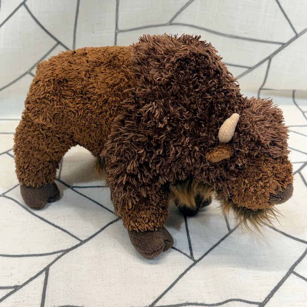 Douglas Bison Plush 10 Inch Brown Shaggy Buffalo‎ Stuffed Animal